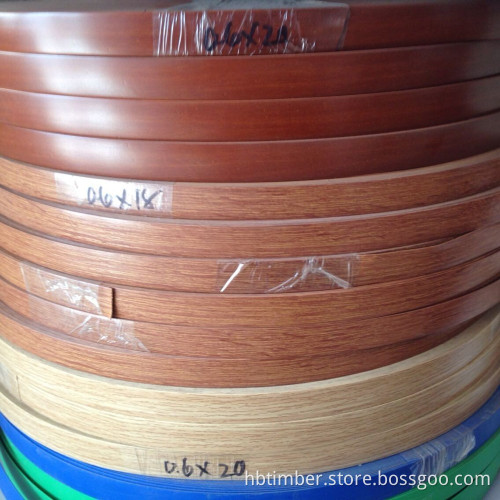 veneer edge banding back with glue from China manufacturer